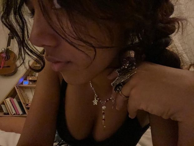 Beautiful black cleavage