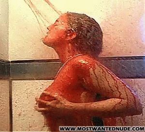 Drew Barrymore Big Boobs Shower Scene In Doppelganger Gif