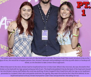 Kirsten takes extreme steps to be a good big sister (part 1 of Kirsten and Erika story)