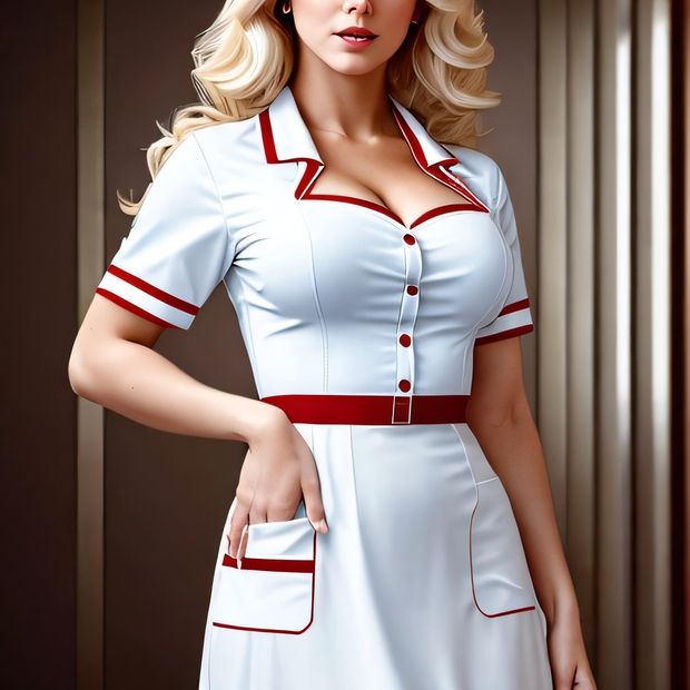 Sexy blonde nurse is here to extract a sample