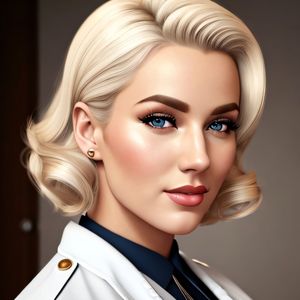 Sexy blonde doctor