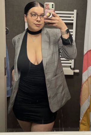 Huge perfect tits office