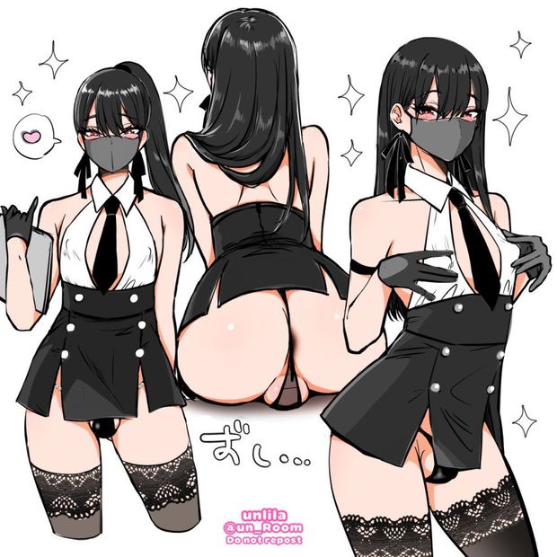 My look black long hair and my trap body and lil girly bulge to seduce a man with fat cock