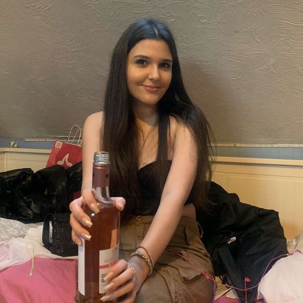 You can leave now... Or you can drink this to make your dick shrink while I fuck your best friend, I think I know what you'll pick...