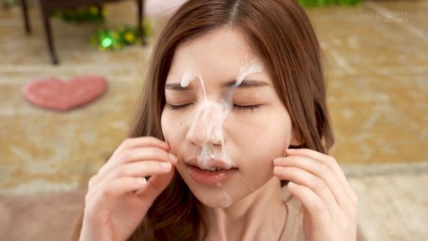 she got her face blasted with cum