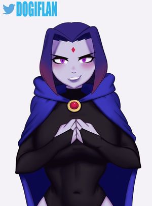 Raven flashing Titties