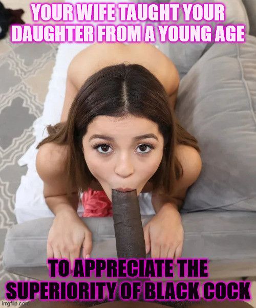 She will never touch white cock