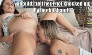 pregnant lesbian gets her pussy licked