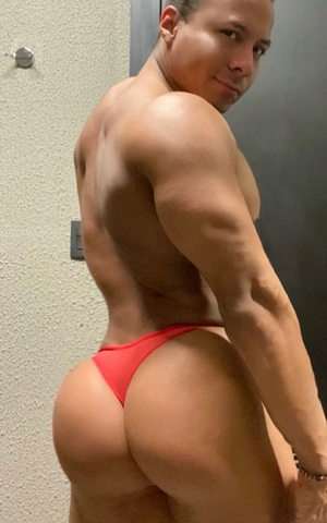 Big ass in a thong