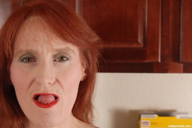 Beautiful redhead granny Debra #1