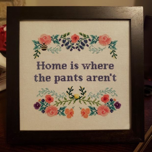 home is where the pants aren't