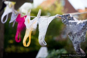 In this house, we don't air our dirty laundry...but we do hang our clean laundry on the clothesline