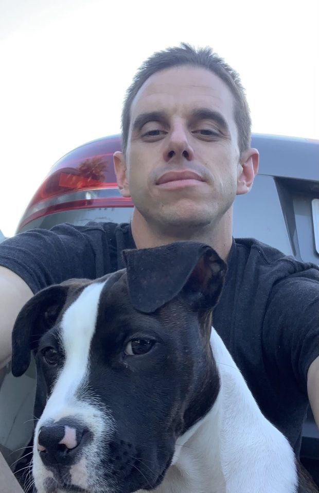 Just me and my dog, and no the dog does nothing sexual…ever