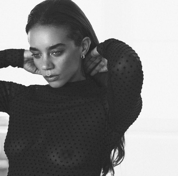 Hannah John-Kamen Tits Monochrome