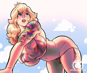 Princess Peach | fan art by sexgazer