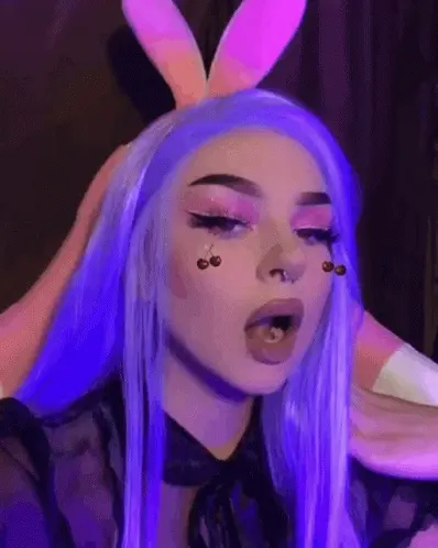 Bunny GlRL tongue out. Join telegram link in profile