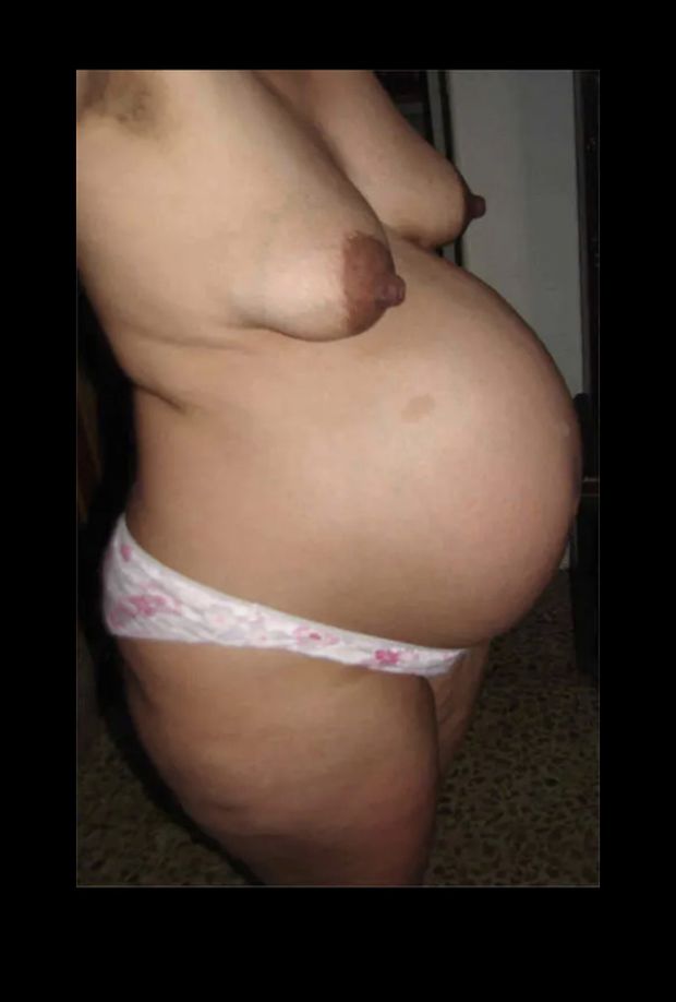 Pregnant Belly with Cute Nipples