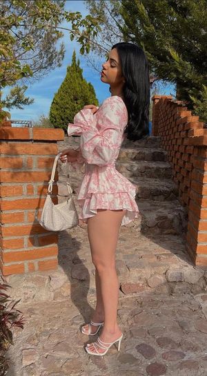 short dress brunette