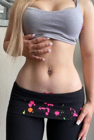 Bra and panties showing