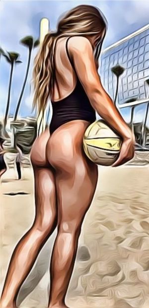 Sis playing volleyball