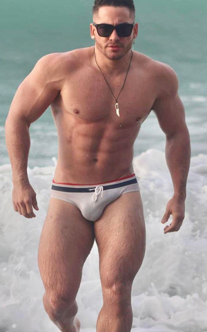 A hunk and his speedo bulge