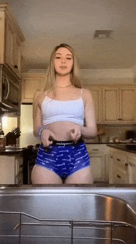 Blonde latina in shorts #4