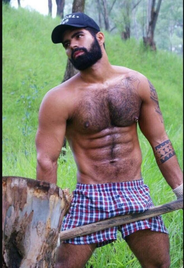 hairy in boxers
