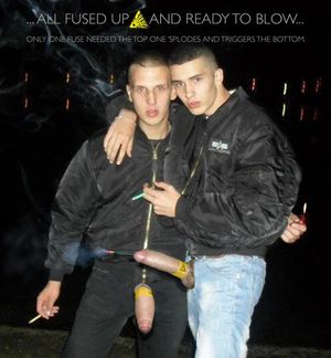 Original pic of hot guys thanks to griffo369. I just oriented it to my fit my fetish.