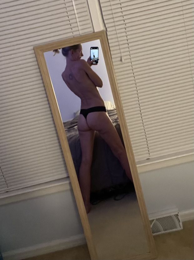 Jen in her thong