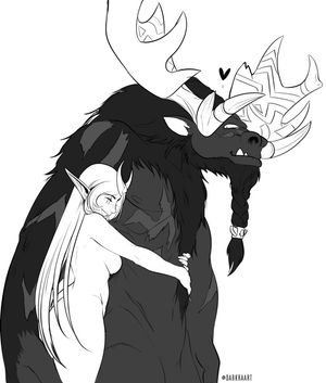 Grimgore & Lulusa - Sketch by Darkra