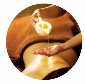 massage oil candle