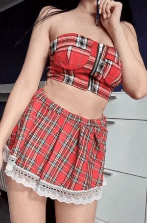 Plaid skirt