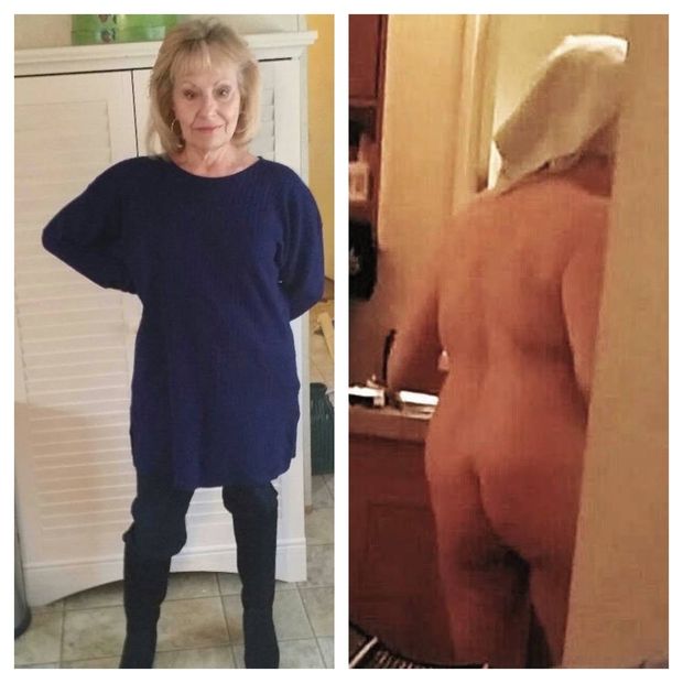 Mature wife dressed undressed