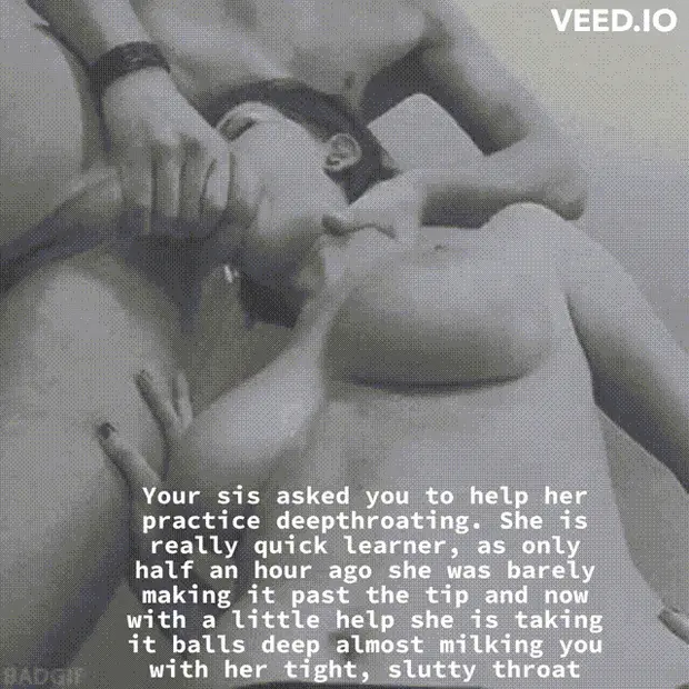 Sister takes after her mother and deepthroats dick like a pro
