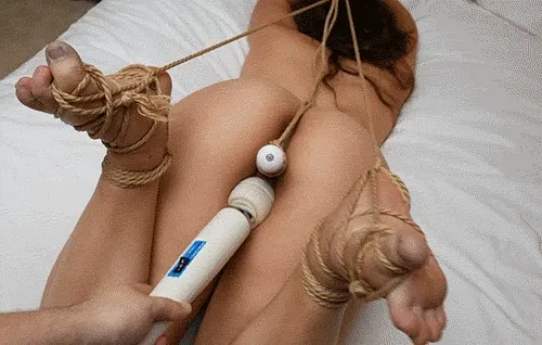 Strung by the feet