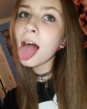 Tongue out