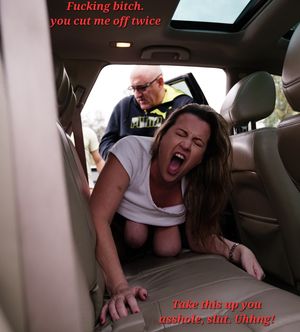 Fat bitch will think twice next time!