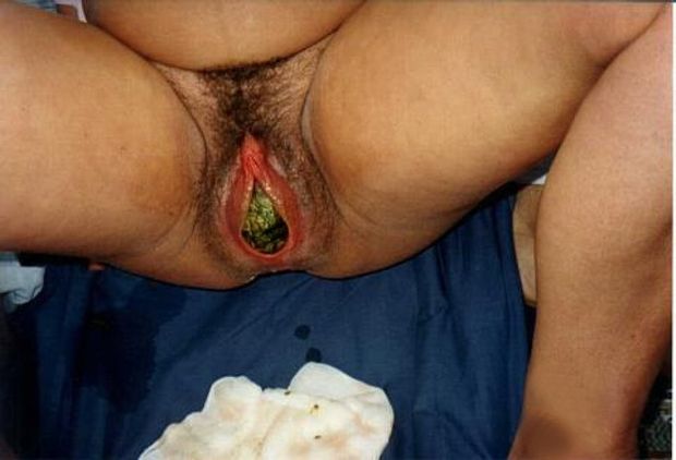 When the devil laid her down, and his seed was entered in her, it began to grow, and a demon was born