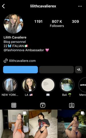 Lilith Cavaliere account