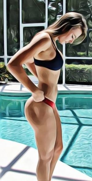 Getting a look at sis's new bikini