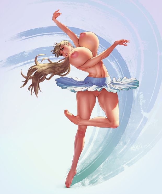 Busty ballerina