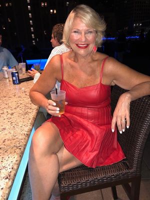 She never pays for a drink