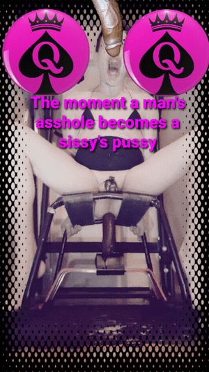 Asshole becomes sissy pussy