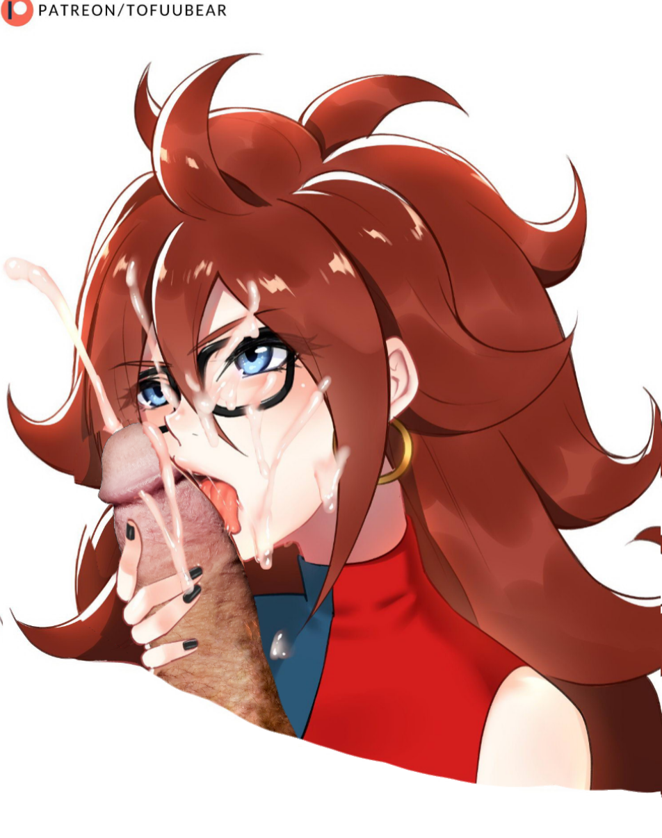 Android 21 licks my cock until I cum