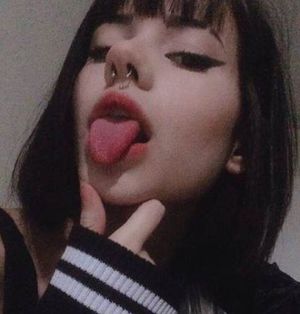 Beauty teen tongue out. Join telegram for better quality link in profile