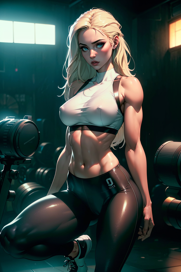 in the gym
