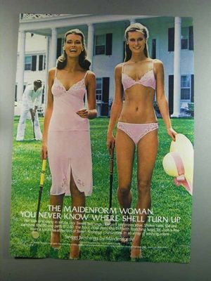 Another big impression maker on a blossoming sissy, Maidenform Woman ads.
