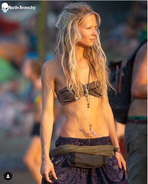 Sexy Blonde at the Festival