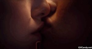 A gentle kiss in the dark