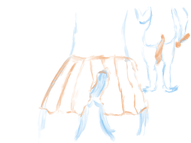 Dick under skirt
